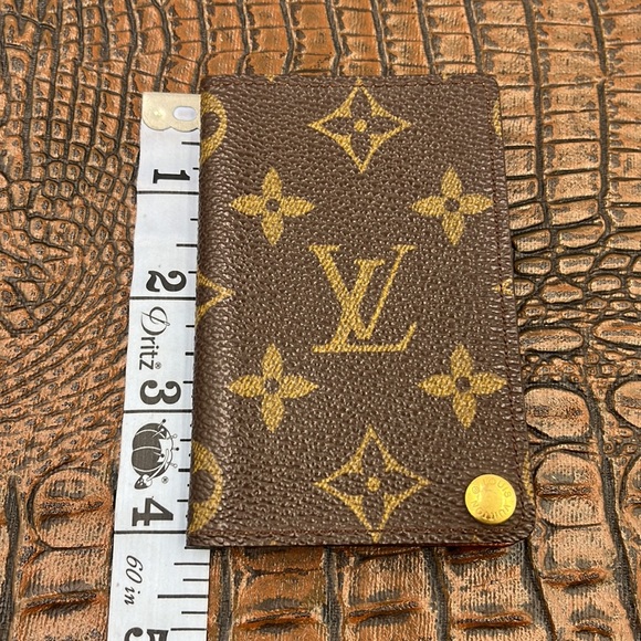 Vintage Louis Vuitton Unisex Monogram Canvas & Leather Accordion Card 💳 Holder - Picture 10 of 10